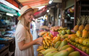 Deutsche Frau in Thailand